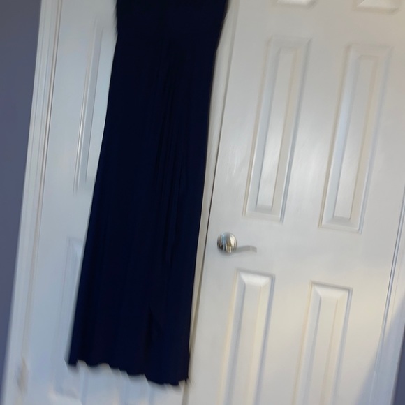 JS Boutique V-Neck Embellished Pleated Surplice Long dress - Picture 4 of 9